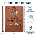Grandma Mom Auntie Recipe Cookbook - Personalized Leather Journal
