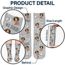 Custom Photo Kids Face #1 Dad #1 Mom - Personalized Socks