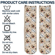 Custom Photo Pet Face - Personalized Socks