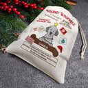 Merry Woofmas Meowy Catmas Funny Cartoon Dog Cat - Personalized Favor Bag