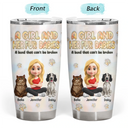 Nacre Effect A Girl And Her Fur Babies - Personalized Tumbler
