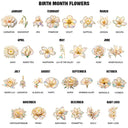 Gift For Mother, Gift For Grandma, Grandma - Grandkids, Family, Happy - Grandma's Garden Birth Month Flower - Personalized Wine Bottle Wind Chime