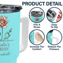 Gift For Grandma,Gift For Mother,Gift For Wife - Nana Grandma Mom Garden Birth Flowers - Personalized 40oz Tumbler With Straw

