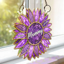 Gift For Mother,Gift For Grandma,Gift For Wife,Happy - Nana Mom Granny Mimi Family Sunflower - Personalized Window Hanging Suncatcher Ornament
