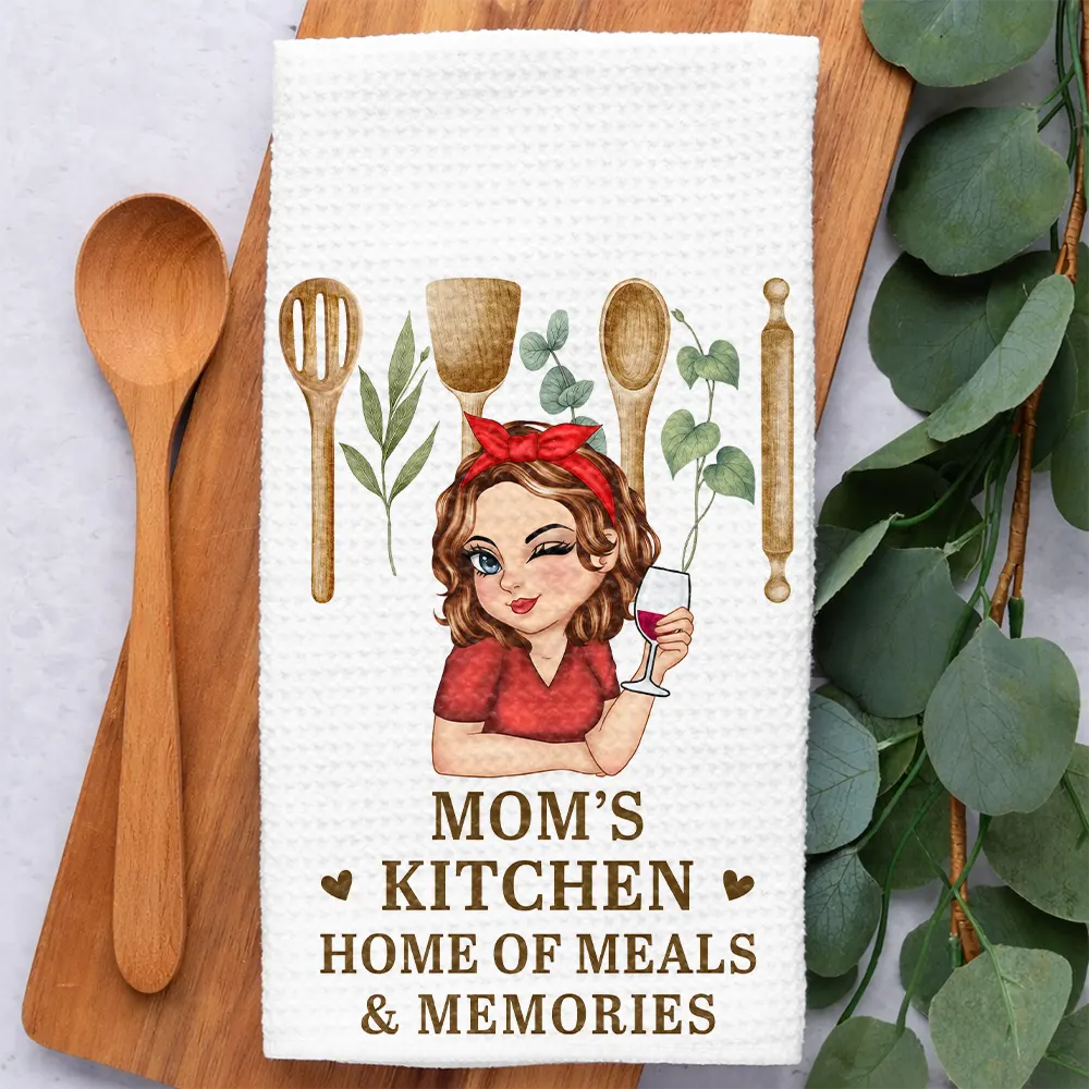 Gift For Mother,Gift For Grandma,Gift For Wife,Happy - Nana's Kitchen Home Of Meals Memories - Personalized Kitchen Towel