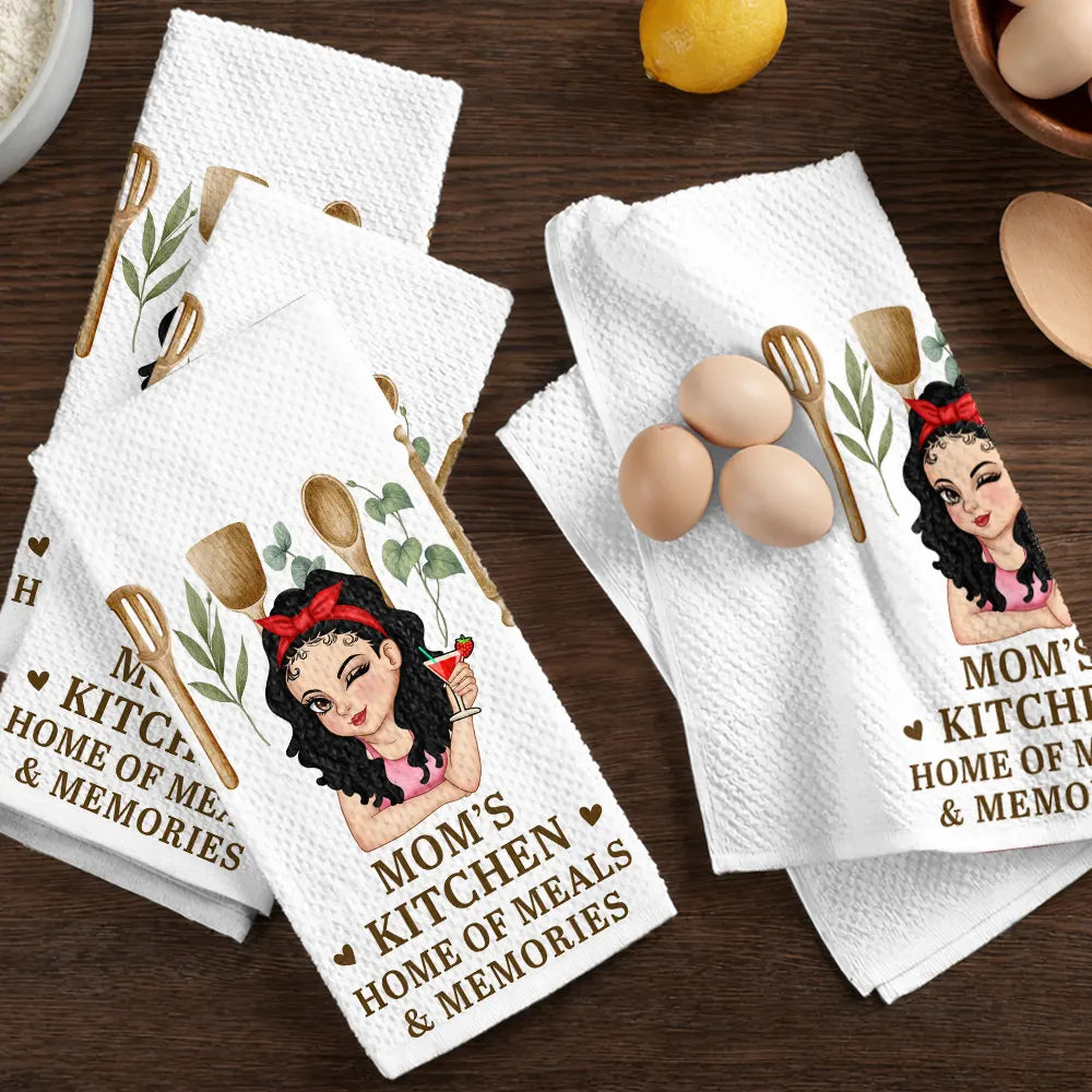 Gift For Mother,Gift For Grandma,Gift For Wife,Happy - Nana's Kitchen Home Of Meals Memories - Personalized Kitchen Towel