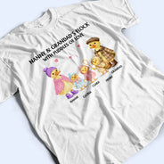 Gift For Grandpa,Gift For Grandma,Gift For Grandparents,Grandma - Grandkids,Love - Nanny's Flock With Puddles Of Love - Personalized T Shirt