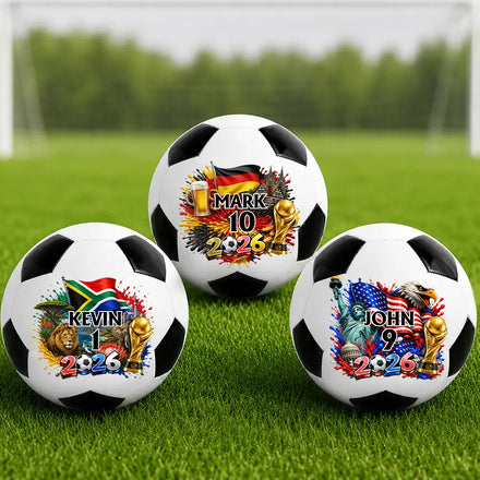 National Flag Soccer Lover - Personalized Soccer Ball