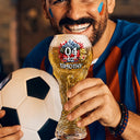 Football (Soccer),Gift For Men,Gift For Yourself,Playful,Summer Soccer Games,Icon - National Flag Soccer Lovers - Personalized Beer Glass