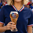 Football (Soccer),Gift For Men,Gift For Yourself,Playful,Summer Soccer Games,Icon - National Flag Soccer Lovers - Personalized Beer Glass