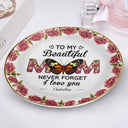 Gift For Mother,Gift For Grandma,Love - Never Forget I Love You - Personalized Round Ring Dish
