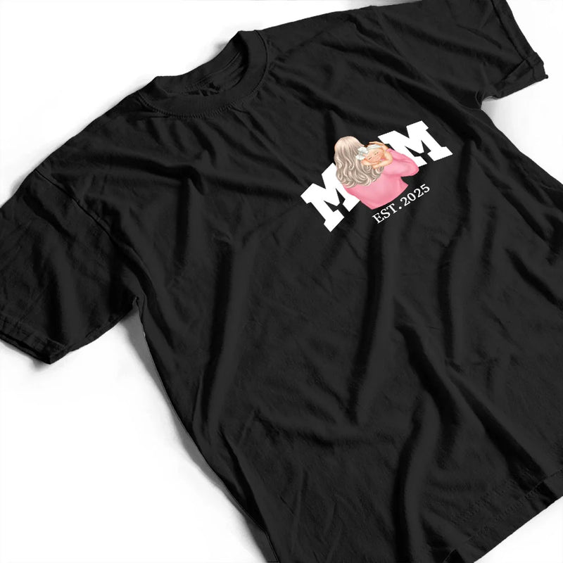 Gift For Father,Happy,New Dad,New baby - New Dad New Mom And Baby - Personalized T Shirt
