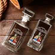 Gift For Bestie,Gift For Sisters,Gift For Women,Gifts For Colleagues,Happy - No One Will Ever Be As Entertained By Us As Us - Personalized Square Whiskey Bottle