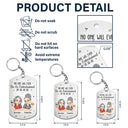 Gift For Bestie,Gifts For Colleagues,Gift For Sisters,Gift For Sibling,Happy - No One Will Ever Be As Entertained By Us As Us Bestie - Personalized Aluminum Keychain