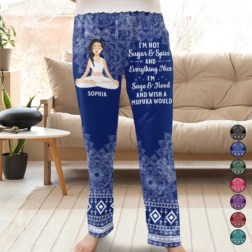 Not Sugar And Spice - Personalized Pajama Pants