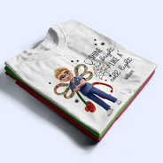 Nurse,Gift For Yourself,Funny,Christmas - Nurse Shine Bright Like a Call Light - Personalized T Shirt