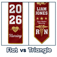 Graduation,Happy - Nursing Flower Graduation - Personalized Stoles