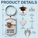 Gift For Husband,Gift For Grandpa,Gift For Father,Retirement,Non-Eng,Vector,Humorous - Official Member Of Club Just Resting My Eyes - Personalized Stainless Steel Keychain