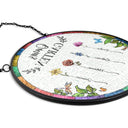 Gift For Yourself,Gift For Women,Gift For Mother,Gift For Grandma,Love,German - Omas Mamas Garten - Personalisierter Buntglas-Fenster-Sonnenfänger Zum Aufhängen