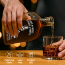 Gift For Brothers,Cousin,Happy - Once A Brother Always A Brother Metal Effect Hand Punch - Personalized Whiskey Bottle