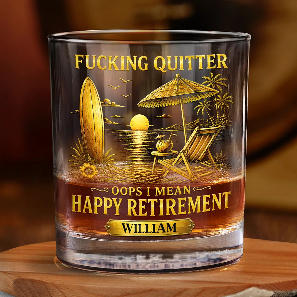 Retirement Glass Retirement Whiskey Glass – Wander Prints