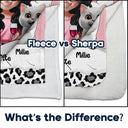 Gift For Couples,Gift For Husband,Gift For Wife,Gift For Boyfriend,Gift For Girlfriend,Cat Lovers,Cat Couple,Pet Lovers,Pet Couple,Love,LGBT - Our Cat Cuddling Blanket - Personalized Fleece Blanket, Sherpa Blanket