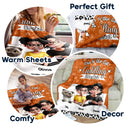 Gift For Couples,Gift For Husband,Gift For Wife,Gift For Boyfriend,Gift For Girlfriend,Cat Lovers,Cat Couple,Pet Lovers,Pet Couple,Love,LGBT - Our Cat Cuddling Blanket - Personalized Fleece Blanket, Sherpa Blanket