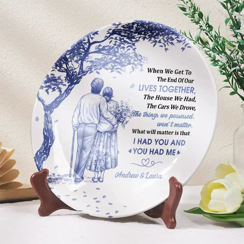 Gift For Couples,Gift For Husband,Gift For Wife,Gift For Boyfriend,Gift For Girlfriend,Love - Our Home Ain't Castle - Personalized Ceramic Plate