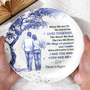 Gift For Couples,Gift For Husband,Gift For Wife,Gift For Boyfriend,Gift For Girlfriend,Love - Our Home Ain't Castle - Personalized Ceramic Plate