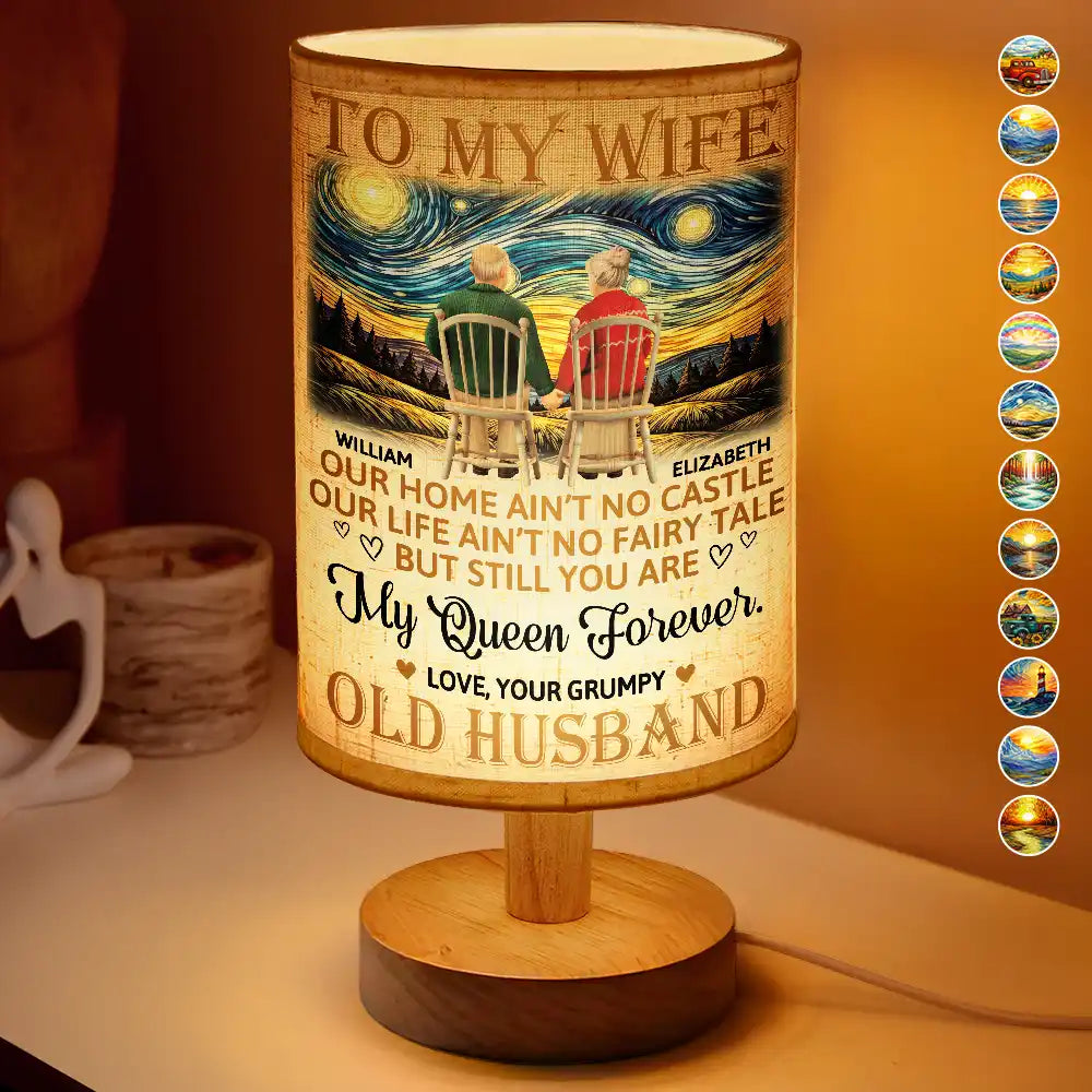 Our Home Ain't Castle - Personalized Fabric Lamp