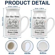 Gift For Couples,Family,Gift For Yourself - Our New Home Housewarming Gifts - Personalized Ceramic Flower Vase