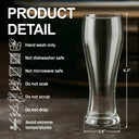 This Dad Belongs To Papa Grandpa Father - Personalized Pilsner Glass
