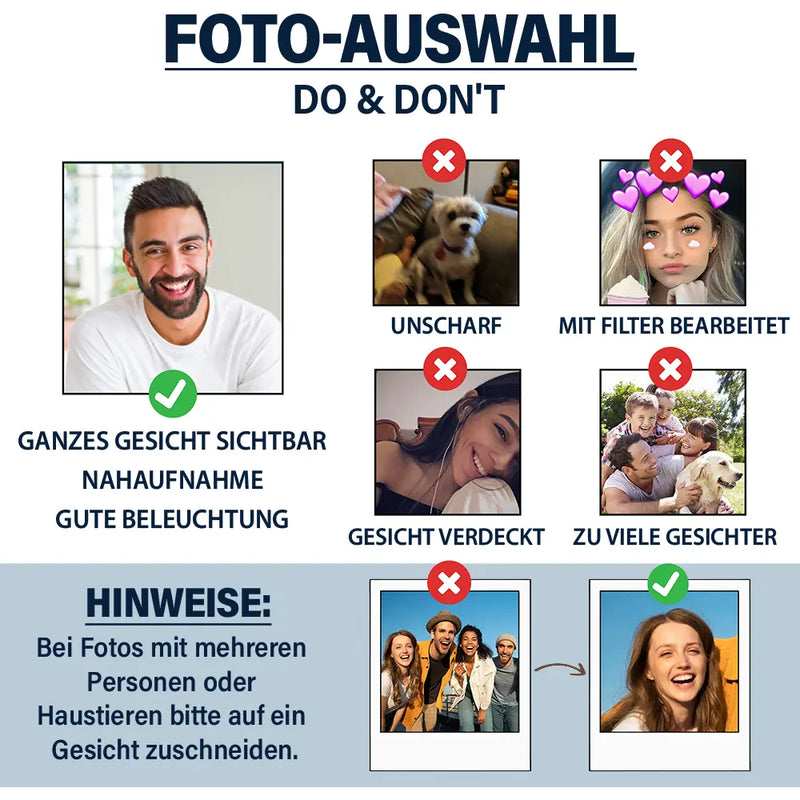 Gift For Father,Gift For Grandpa,Grandpa's Hobby,Dad's Hobby,Grilling,Funny,Custom Photo,Non-Eng,German - Eigenes Foto Herr Gutaussehend Ist Am Kochen - Personalisierte Schürze