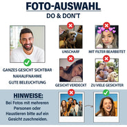 Gift For Yourself,Gift For Husband,Gift For Men,Gift For Grandpa,Grandpa's Hobby,Gift For Father,Dad's Hobby,Grilling,Happy,German - Eigenes Foto Papas Grillplatte - Personalisierte Platte