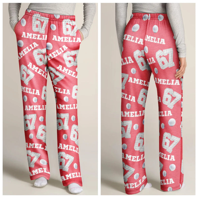 Gift For Kids,Gift For Grandkids,Gift For Men,Gift For Women,Funny - Sport Slang 67 Six Seven - Personalized Pajama Pants