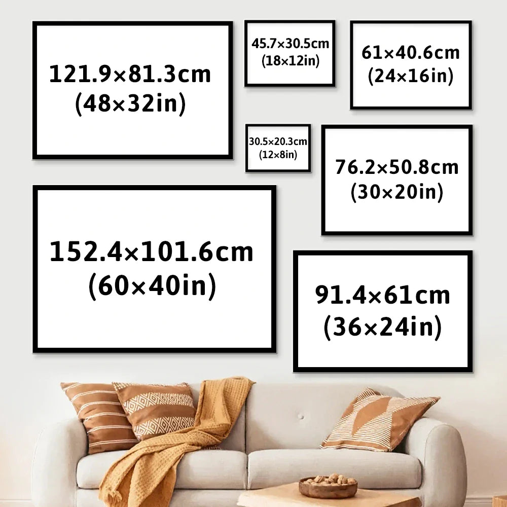 Gift For Grandma,Gift For Grandpa,Love - Grandma Grandpa I Love You To The Moo-oon And Back Highland Cow - Personalized Poster