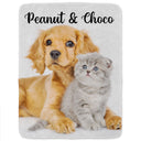 Custom Photo Dogs Cats Pets - Gift For Pet Lovers, Dog Lovers, Cat Lovers - Personalized Fleece Blanket, Sherpa Blanket