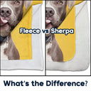 Custom Photo Dogs Cats Pets - Gift For Pet Lovers, Dog Lovers, Cat Lovers - Personalized Fleece Blanket, Sherpa Blanket