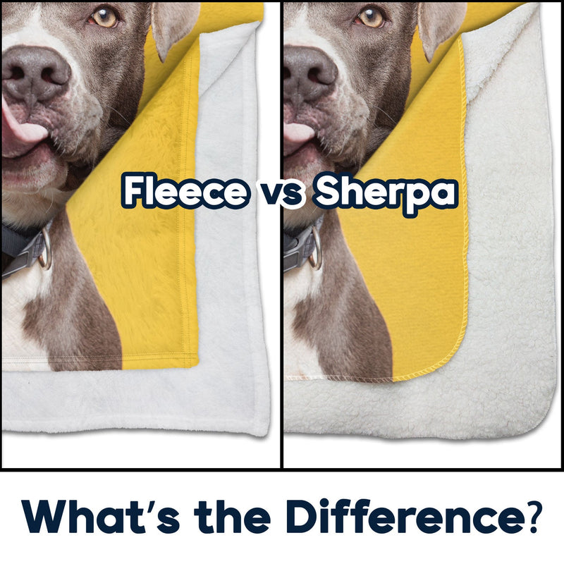 Custom Photo Dogs Cats Pets - Gift For Pet Lovers, Dog Lovers, Cat Lovers - Personalized Fleece Blanket, Sherpa Blanket