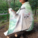 Custom Photo Dogs Cats Pets - Gift For Pet Lovers, Dog Lovers, Cat Lovers - Personalized Fleece Blanket, Sherpa Blanket
