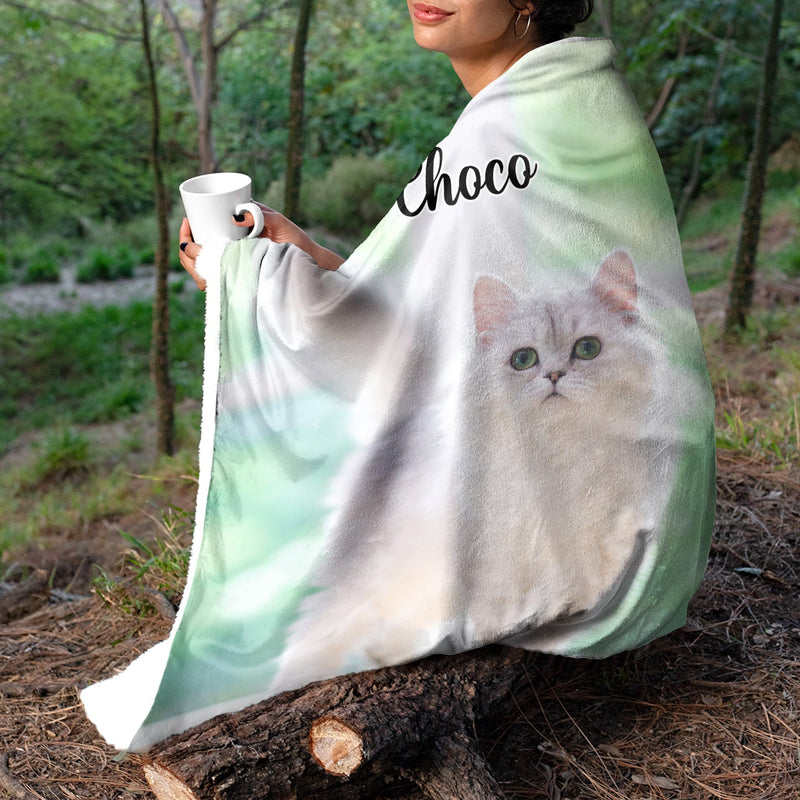 Custom Photo Dogs Cats Pets - Gift For Pet Lovers, Dog Lovers, Cat Lovers - Personalized Fleece Blanket, Sherpa Blanket
