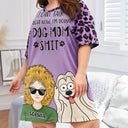 I Can't Talk Right Now - Funny Gift For Dog Mom, Dog Lovers - Personalized Women's Sleep Tee