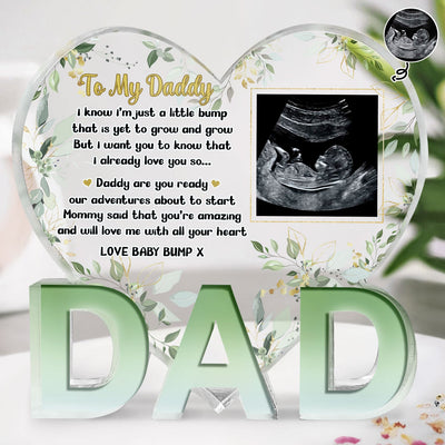 Love-Dad-Shaped Acrylic Plaque