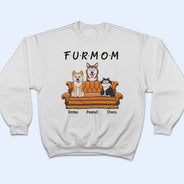 Fur Mama - Gift For Fur Mom, Dog Mom, Cat Mom - Personalized T Shirt
