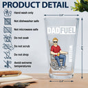 Surviving Fatherhood One Beer At A Time - Gift For Dad, Father - Personalized Beer Glass