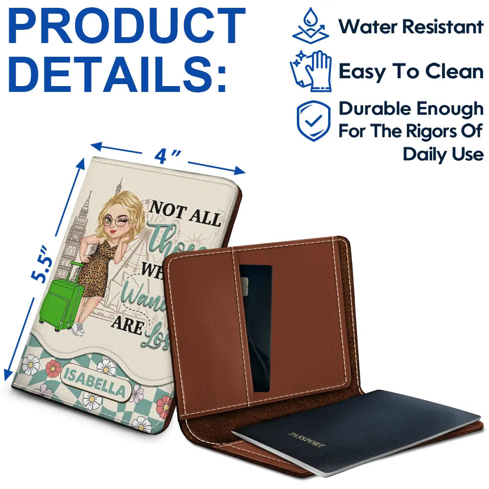 Travel, Gift For Yourself, Gift For Women - It's On My List Travel Lover - Personalized Passport Cover, Passport Holder