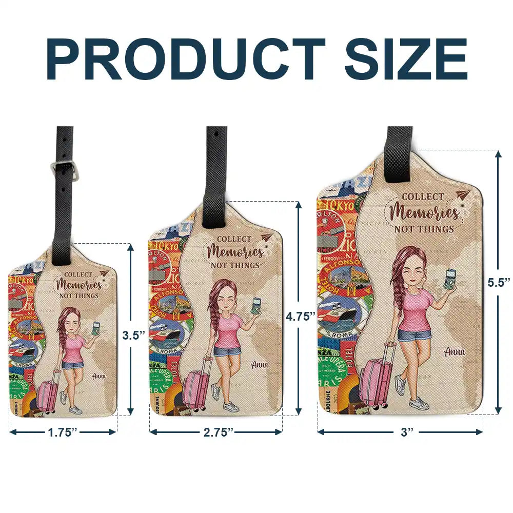 Travel, Gift For Yourself, Gift For Women, Gift For Men - And So The Adventure Begins Travel Lover - Personalized Luggage Tag