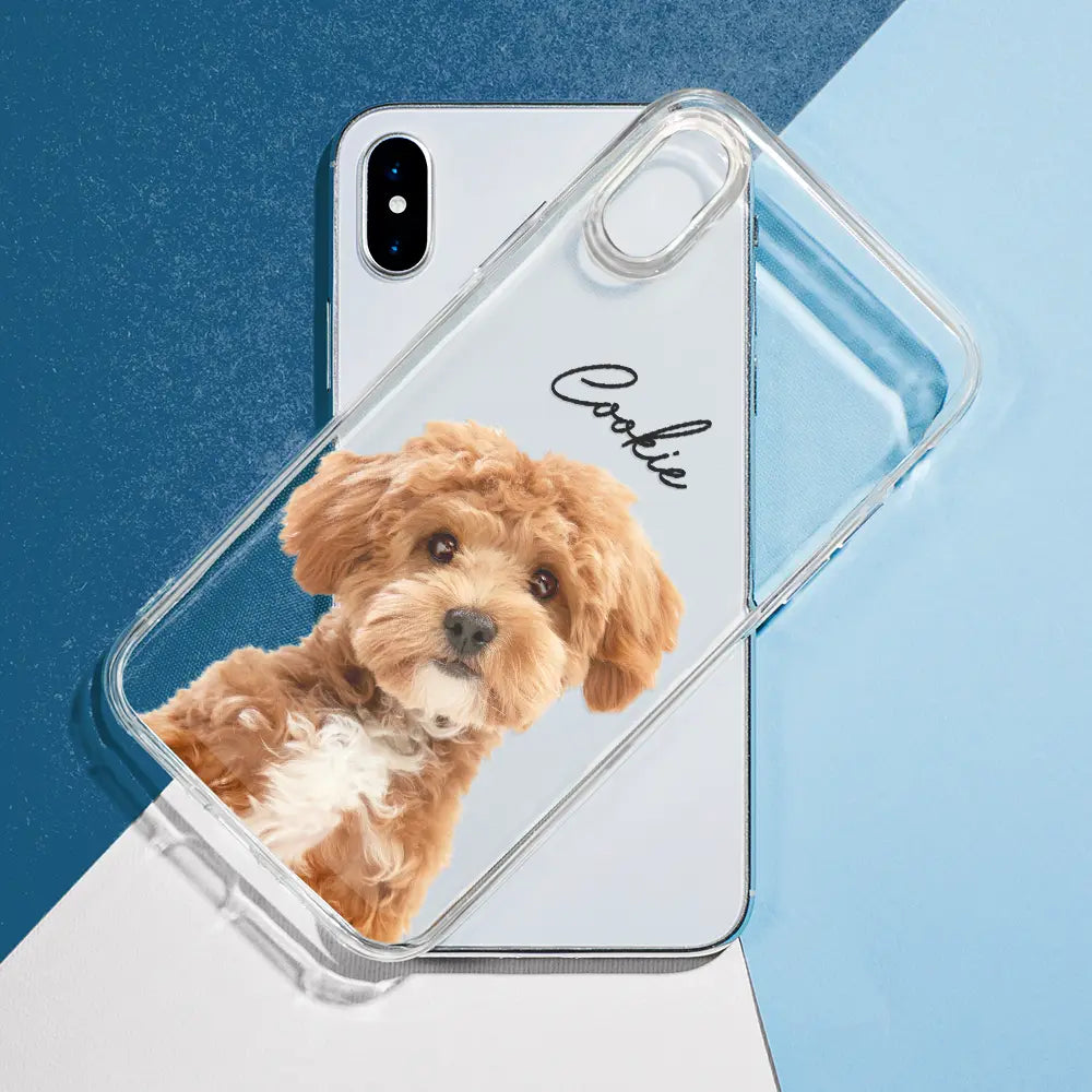 Pet Lovers, Dog Lovers, Cat Lovers - Custom Photo Your Dog Cat Pet - Personalized Clear Phone Case