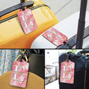 Travel,Gift For Yourself,Gift For Women,Gift For Men - Monogram Name Marble - Personalized Luggage Tag