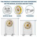 Retirement, Gifts For Colleagues, Happy - Thank You For Listening, For Guidance - Personalized Acrylic Desk Clock